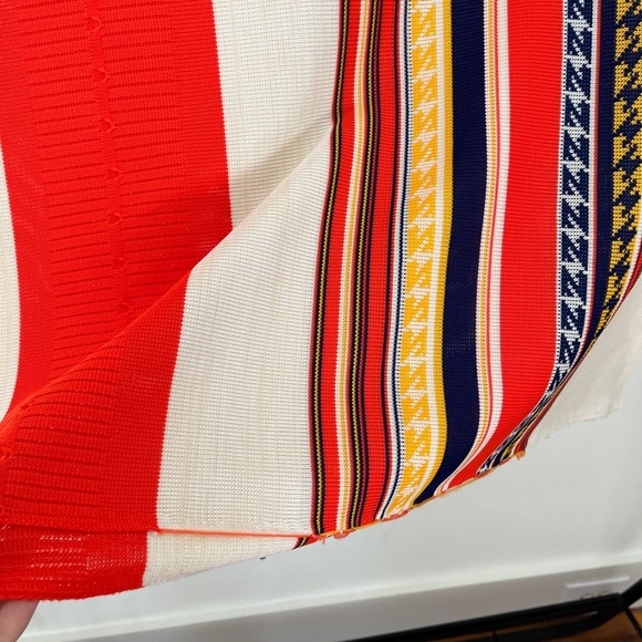 Vintage 1970s Fabric Multicolor stripes - Picture 6 of 7
